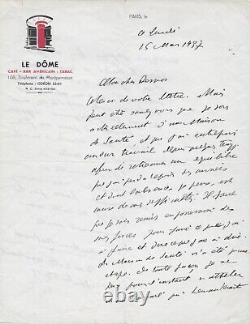 Antonin ARTAUD Signed Autograph Letter