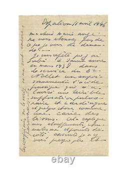 Antonin Artaud / Autograph Letter Signed / Heroin / Picasso / Giacometti / Art