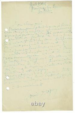 Aragon Autograph Letter Signed Manuscrit Autographe 1914