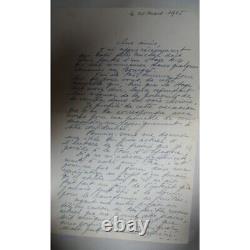 Archive Of 13 Handwritten Letters Signed By J. Dabry Pilote With J. Mermoz En