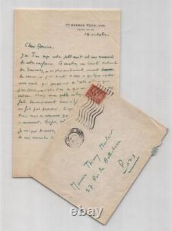 Armand Salacrou, Signed autograph letter to Thierry Maulnier about a Committee 1946