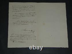 Arsène de CEY SIGNED AUTOGRAPH LETTER New play in two acts 2 pages
