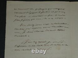 Arsène de CEY SIGNED AUTOGRAPH LETTER New play in two acts 2 pages