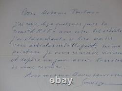 Art XX Autography Letter Signed Leopold Survage + Catalogue 1968 M. Toulman