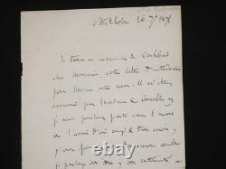 Arthur de GOBINEAU Signed Autograph Letter, Manuscript