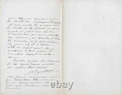 Auguste BARTHOLDI Autographed Letter Signed Statue of Liberty