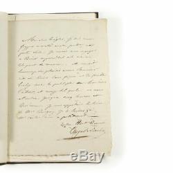 Auguste Barbier The Iambics Original 2 Autograph Letters Signed Binding