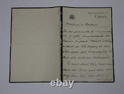 Auguste MAQUET, Poet SIGNED AUTOGRAPH LETTER OF RECOMMENDATION TO A DOCTOR