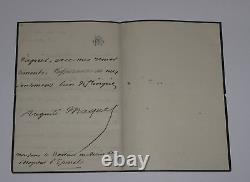 Auguste MAQUET, Poet SIGNED AUTOGRAPH LETTER OF RECOMMENDATION TO A DOCTOR