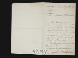 Auguste MERCIER signed autograph letter 1886