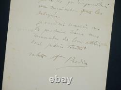 Auguste RODIN Signed Autograph Letter to Hippolyte Durand-Tahier