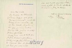 Auguste Rodin Signed Autograph Letter. The Bust Of The Countess Of Warwick