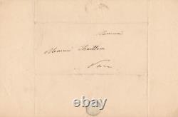 Auguste VINCHON signed autograph letter lithographed works by John Flaxman