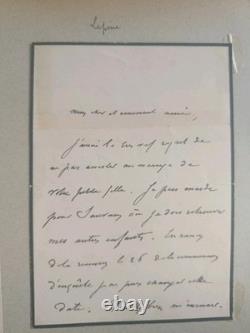 Authentic Autograph Letter Signed (A.L.S.) by Louis LÉPINE (1846–1933)