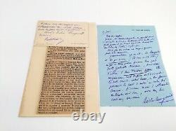 Authentic handwritten letter signed by PAUL & VICTOR MARGUERITTE