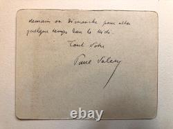 Autograph Letter Signed (ALS) Card — Paul Valéry Condolences