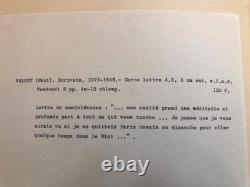 Autograph Letter Signed (ALS) Card — Paul Valéry Condolences