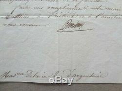Autograph Letter Signed Cambace'res Of 25 June 1819 In Familial