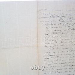 Autograph Letter Signed Cormon Fernand (1845-1924) Illustrious Painter