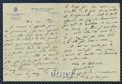 Autograph Letter Signed Georges Courteline, Novelist & Playwright Circa 1920