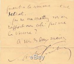 Autograph Letter Signed Sacha Guitry. Sd. Pages 2 In-4. Written Traces, Paris