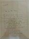 Autograph Letter Signee Jean Cocteau
