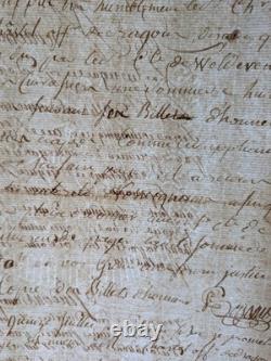 Autograph Letter signed L. F. A. du Plessis Richelieu, 1787