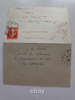Autograph letter card from Nadar to Madame Jourdey / Signed by Achille Béguin