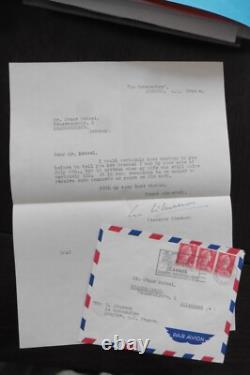 Autographed letter in English signed by Georges Simenon, 1955, writer of Maigret