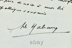 Autographed letter signed ANDRÉ MALRAUX to a collaborator November 6, 1946