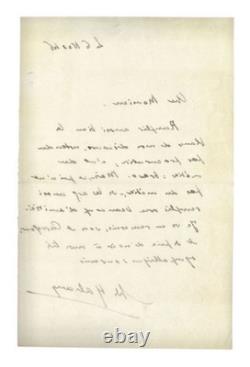 Autographed letter signed ANDRÉ MALRAUX to a collaborator November 6, 1946
