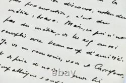 Autographed letter signed ANDRÉ MALRAUX to a collaborator November 6, 1946