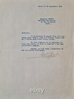 Autographed letter signed by Paul POIRET from 1915