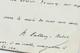 Autographed Letter Signed By Ren&Eacute; Vallery-radot 1884 Louis Pasteur Medicine
