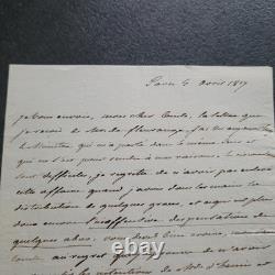 Autographed letter signed by the Duke of Damas-Crux (1754-1846) Lieutenant General of the King