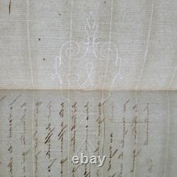 Autographed letter signed by the Duke of Damas-Crux (1754-1846) Lieutenant General of the King