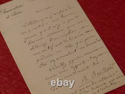 Autographical Letter Benjamin Baillaud (physician Astronome) 1911