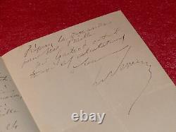 Autographical Letter Urban The Verrier (mathematician Astronome) Ca 1870