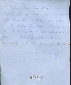 Autography Letter Signed By Lana Marconi Wife Of Sacha Guitry In Maltaverne 4