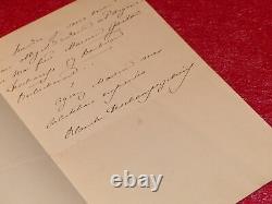 Autography Signed Letter Blanche Deschamps Jehin (singer Opera) Ca1900 2pp