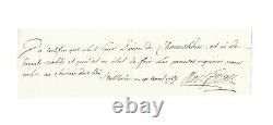 Axel Fersen / Autograph Letter Signed / Marie Antoinette / Revolution