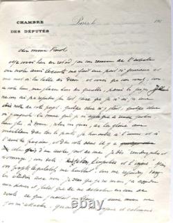 BARRES (Maurice) Signed Autograph Letters, one from youth, the other to Finot