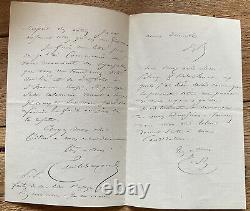 BAYARD Emile Signed Autograph Letters