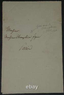 BONAVENTURE DE ROQUEFORT SIGNED AUTOGRAPH LETTER, Recommendation for Rennes