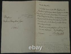 BONAVENTURE DE ROQUEFORT SIGNED AUTOGRAPH LETTER, Recommendation for Rennes