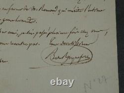 BONAVENTURE DE ROQUEFORT SIGNED AUTOGRAPH LETTER, Recommendation for Rennes