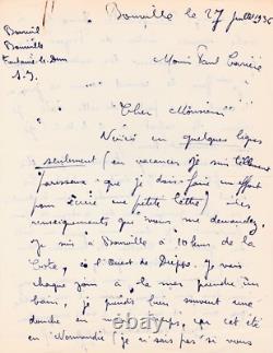 BOURVIL Autographed Letter Signed Cinema