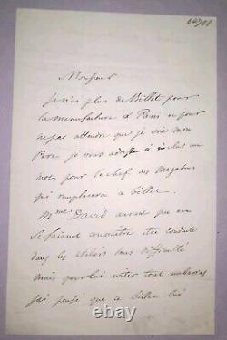 BRONGNIART (Adolphe). (1801-1876) French Botanist. Signed Autograph Letter