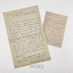 Barbey d’Aurevilly, Louise Read, Two Signed Autograph Letters