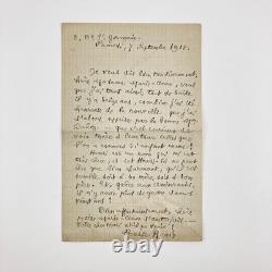 Barbey d’Aurevilly, Louise Read, Two Signed Autograph Letters
